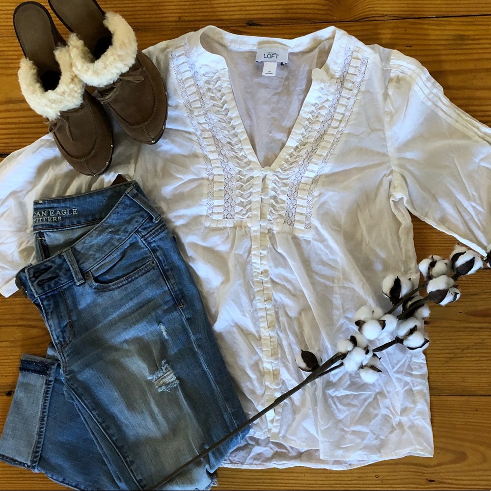 Ann Taylor White Top